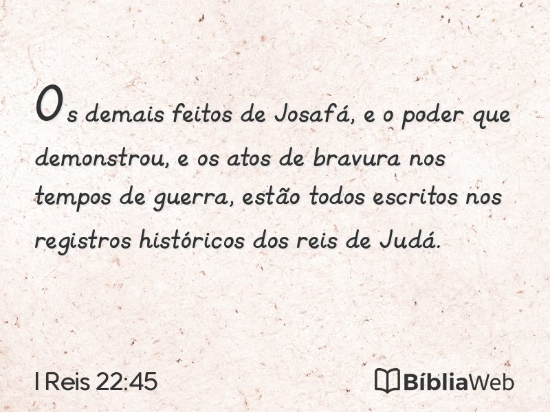 I Reis 22:45 em imagem para compartilhar