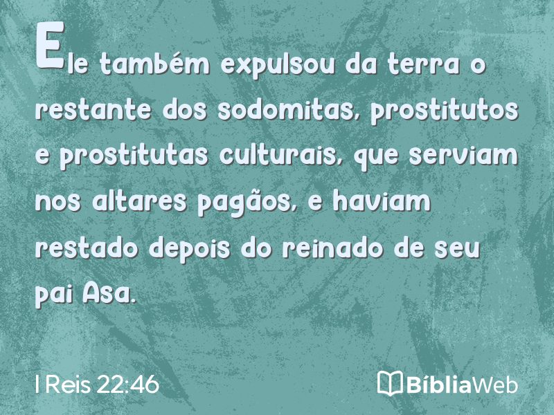I Reis 22:46 em imagem para compartilhar