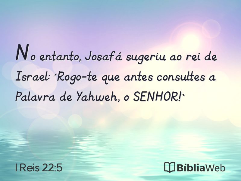 I Reis 22:5 em imagem para compartilhar