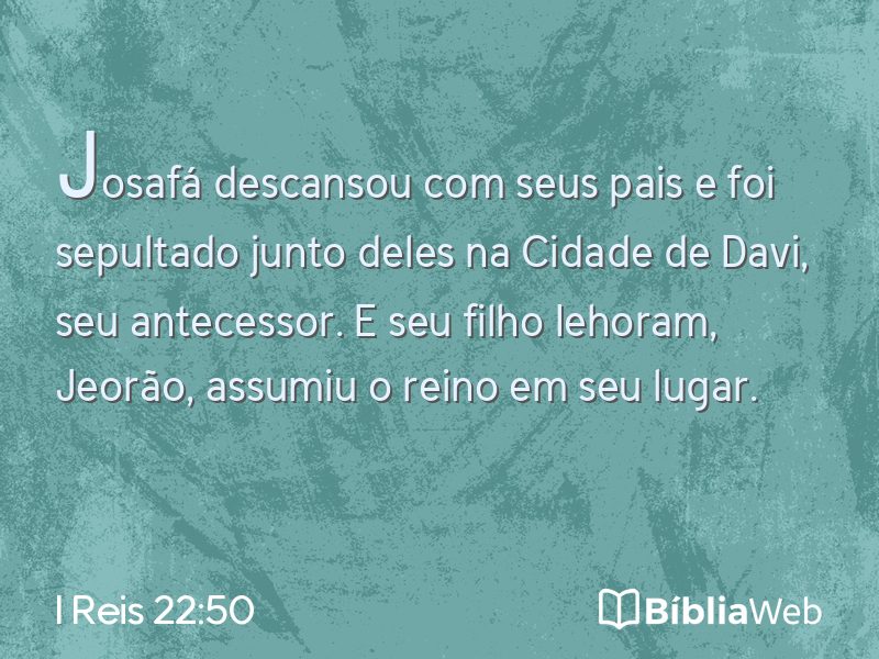 I Reis 22:50 em imagem para compartilhar