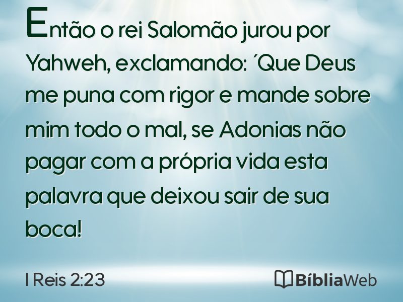 I Reis 2:23 em imagem para compartilhar
