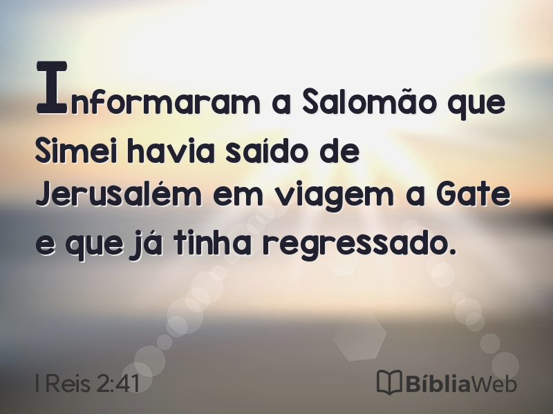 I Reis 2:41 em imagem para compartilhar