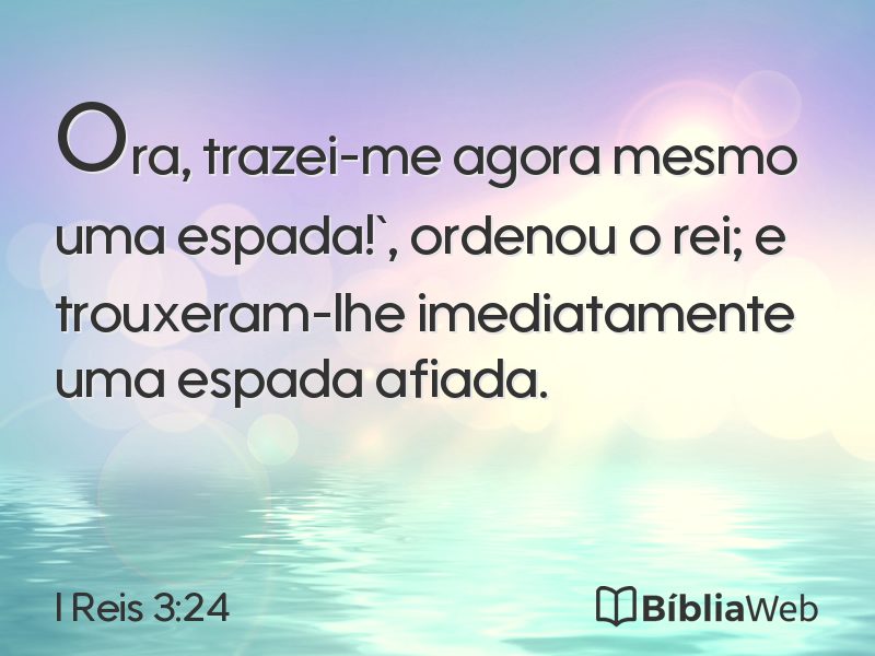 I Reis 3:24 em imagem para compartilhar