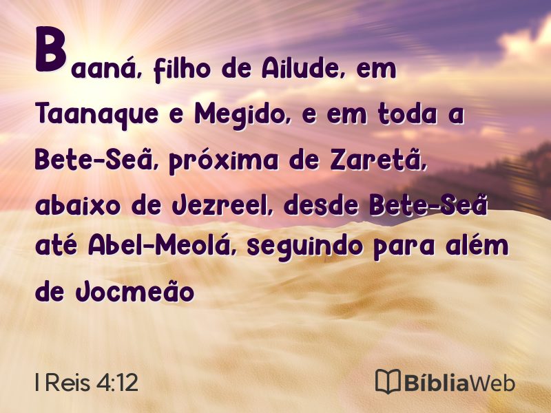 I Reis 4:12 em imagem para compartilhar