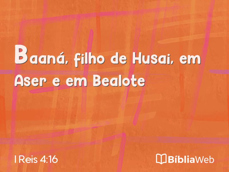 I Reis 4:16 em imagem para compartilhar