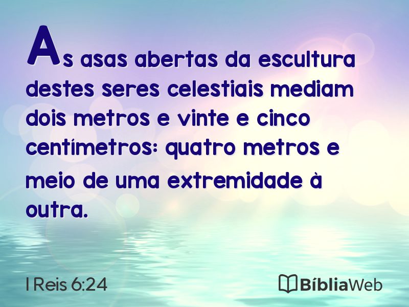 I Reis 6:24 em imagem para compartilhar