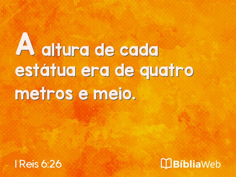I Reis 6:26 em imagem para compartilhar