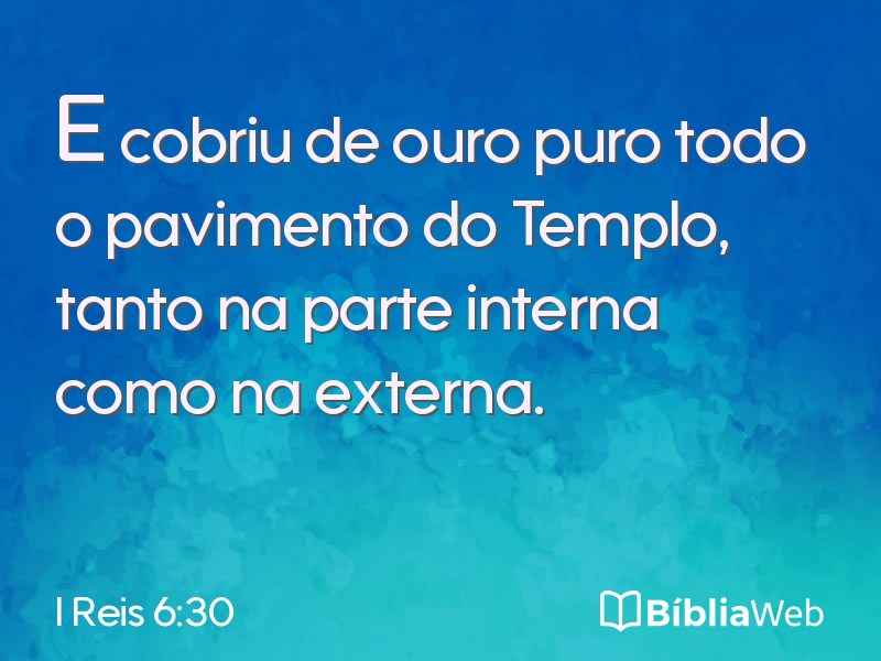 I Reis 6:30 em imagem para compartilhar