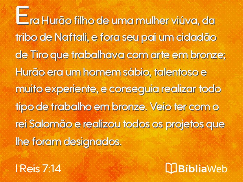 I Reis 7:14 em imagem para compartilhar