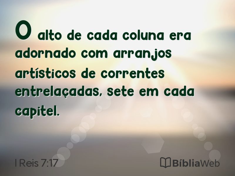 I Reis 7:17 em imagem para compartilhar