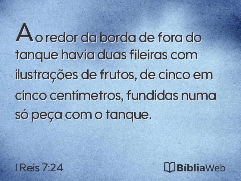 I Reis 7:24 em imagem para compartilhar