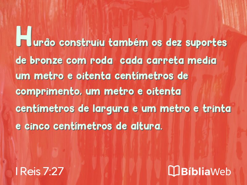 I Reis 7:27 em imagem para compartilhar