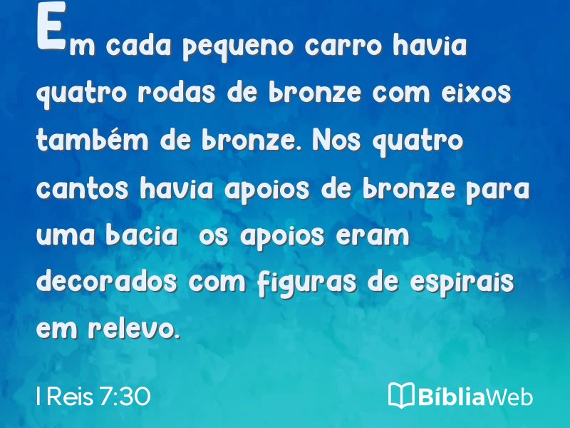 I Reis 7:30 em imagem para compartilhar