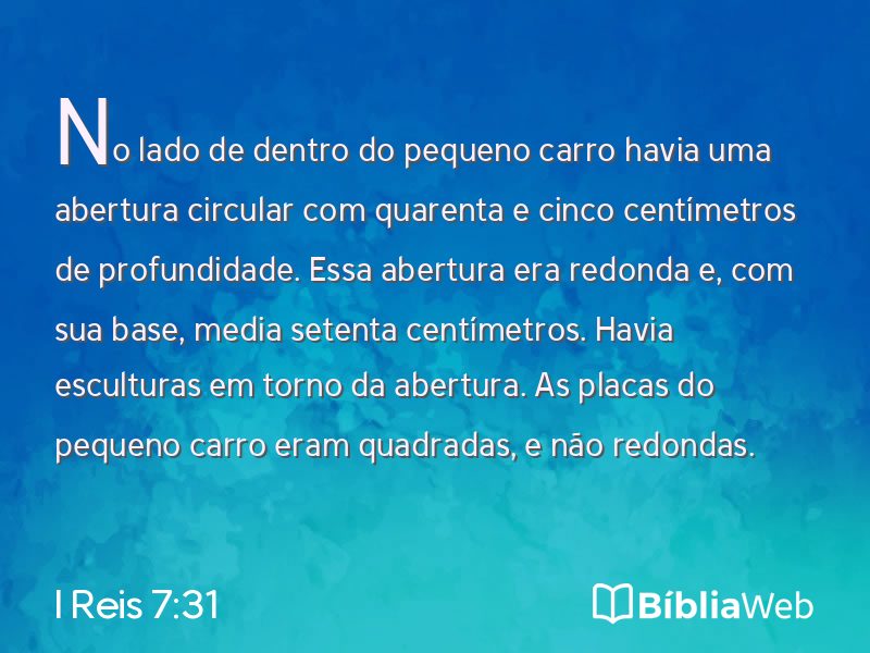 I Reis 7:31 em imagem para compartilhar