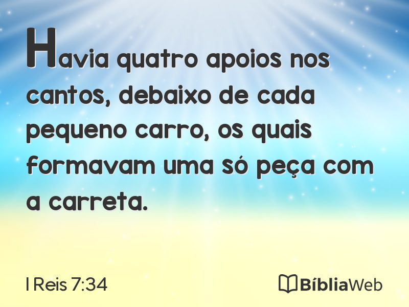I Reis 7:34 em imagem para compartilhar