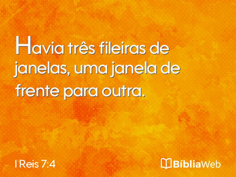 I Reis 7:4 em imagem para compartilhar