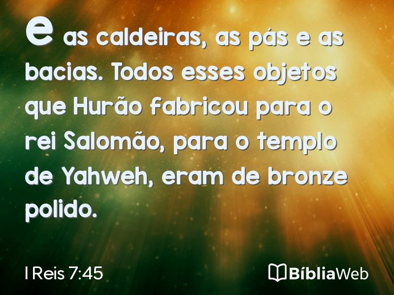 I Reis 7:45 em imagem para compartilhar