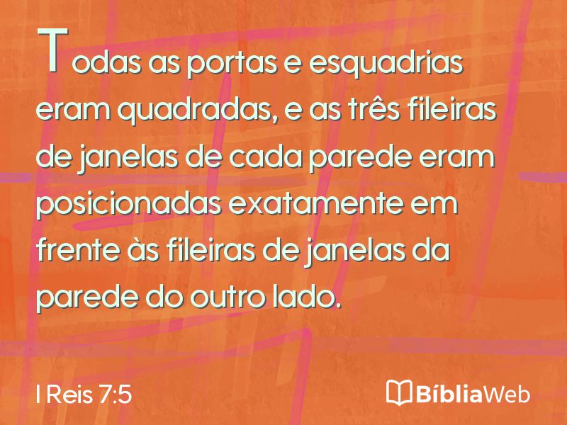 I Reis 7:5 em imagem para compartilhar
