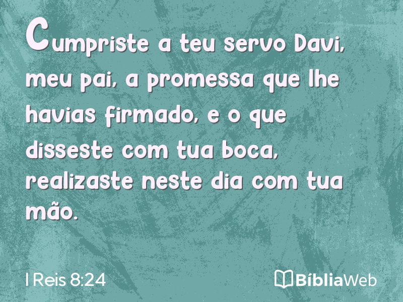 I Reis 8:24 em imagem para compartilhar