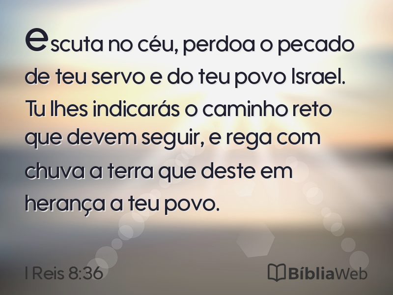 I Reis 8:36 em imagem para compartilhar