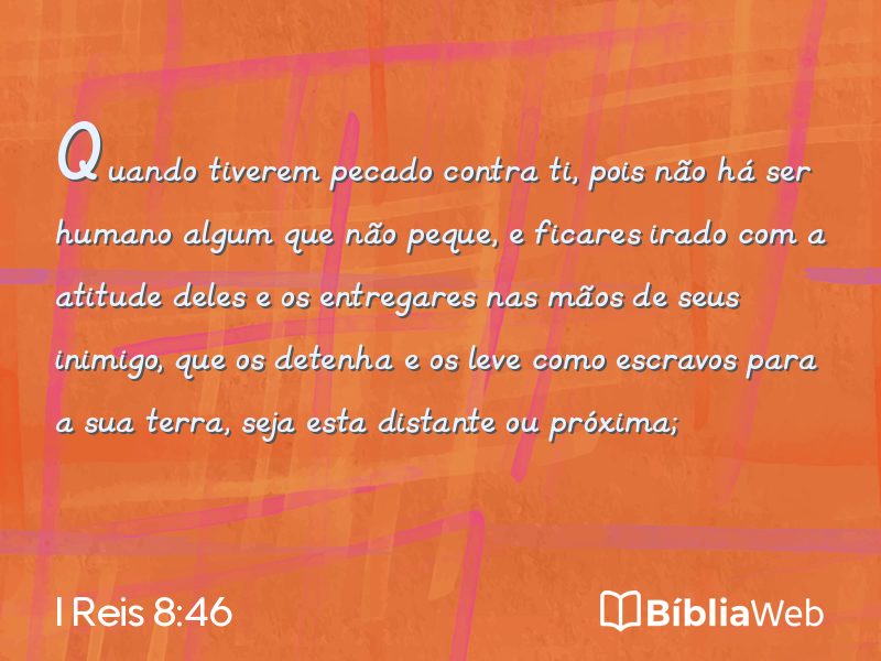 I Reis 8:46 em imagem para compartilhar