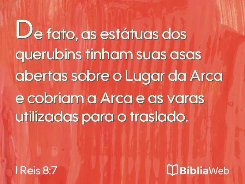I Reis 8:7 em imagem para compartilhar