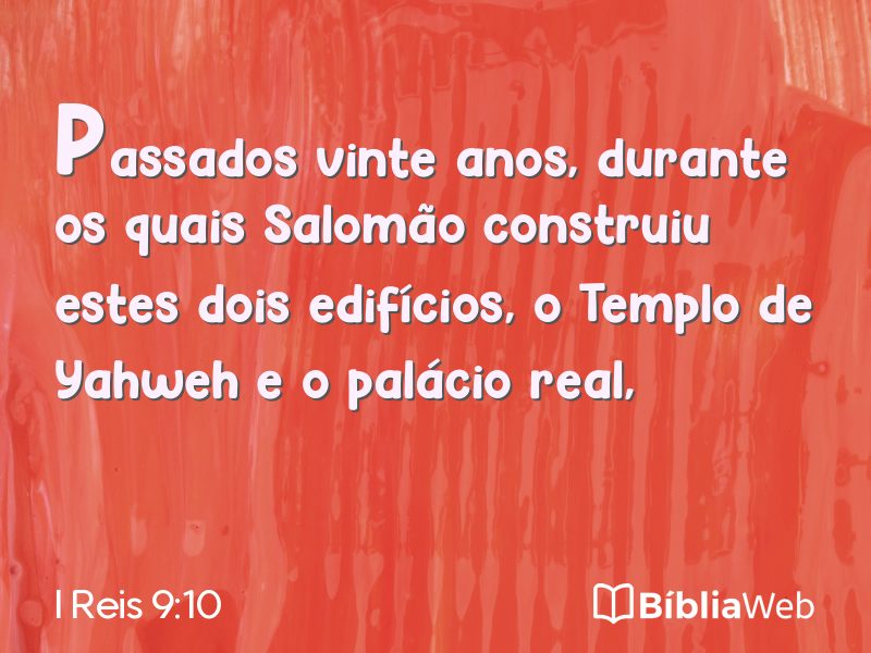 I Reis 9:10 em imagem para compartilhar