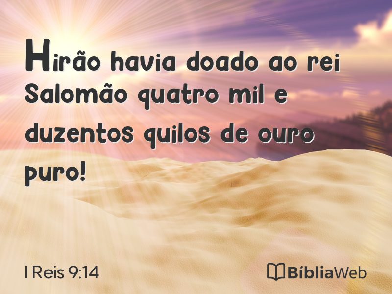I Reis 9:14 em imagem para compartilhar
