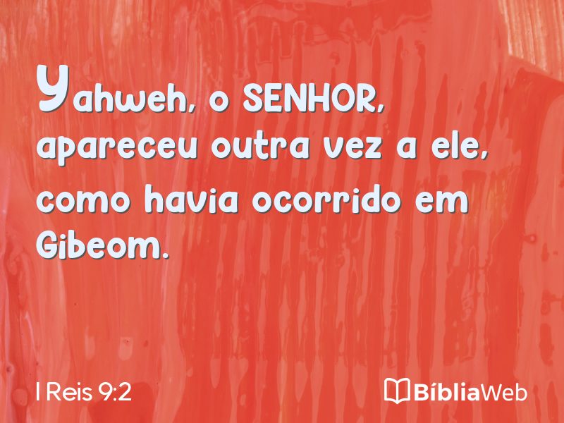 I Reis 9:2 em imagem para compartilhar