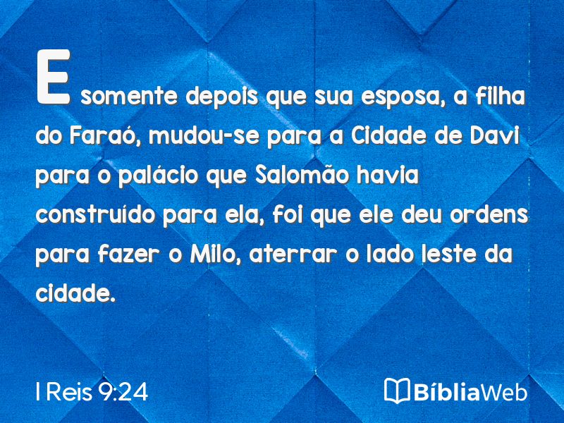 I Reis 9:24 em imagem para compartilhar