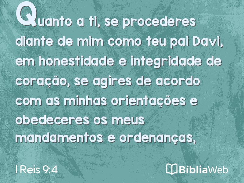 I Reis 9:4 em imagem para compartilhar