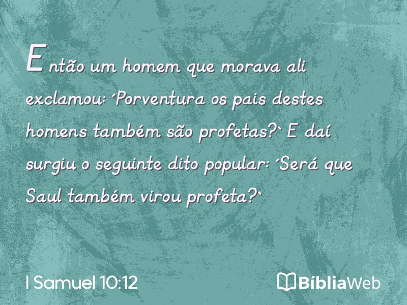 I Samuel 10:12 em imagem para compartilhar