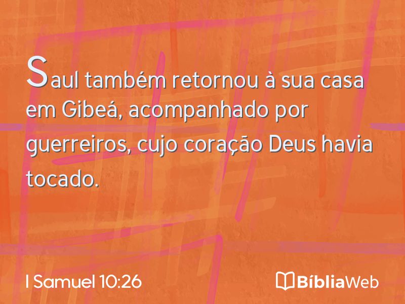 I Samuel 10:26 em imagem para compartilhar