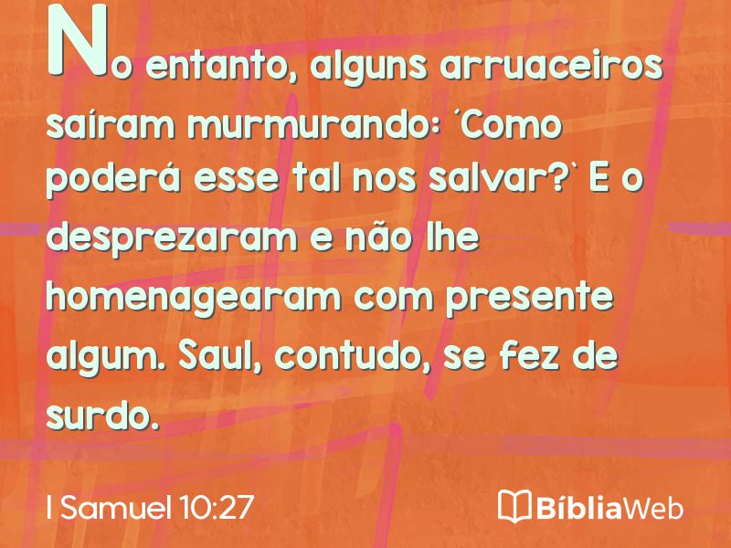 I Samuel 10:27 em imagem para compartilhar