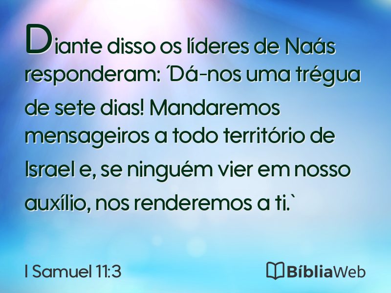 I Samuel 11:3 em imagem para compartilhar