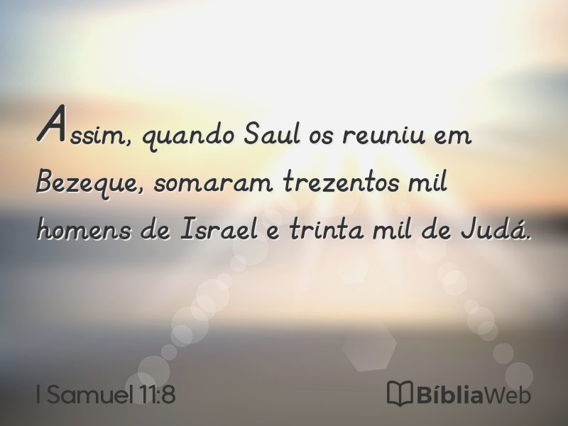 I Samuel 11:8 em imagem para compartilhar