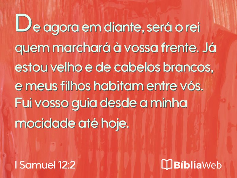 I Samuel 12:2 em imagem para compartilhar