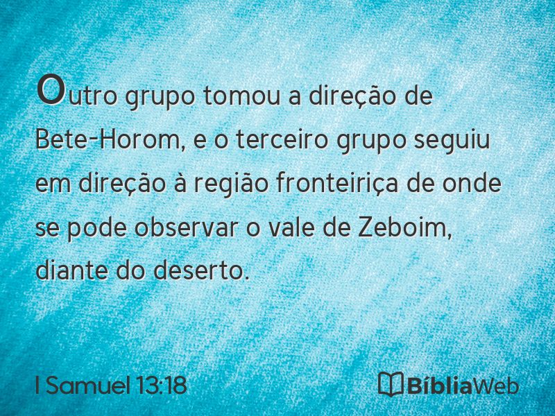I Samuel 13:18 em imagem para compartilhar