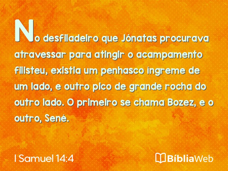 I Samuel 14:4 em imagem para compartilhar