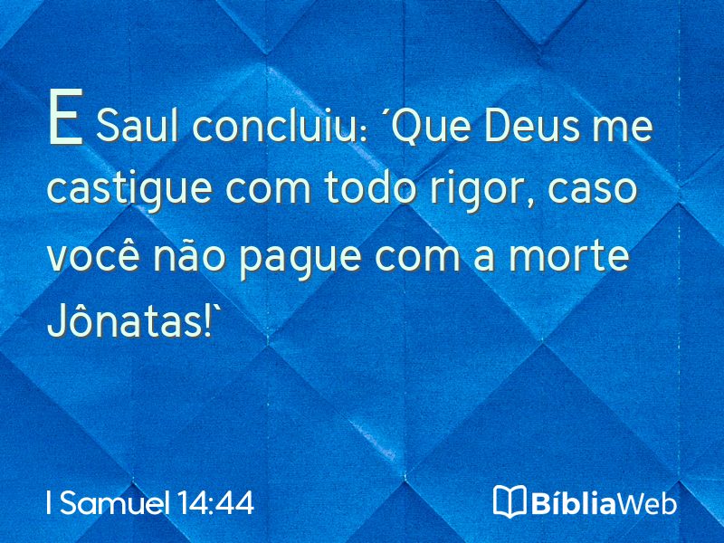 I Samuel 14:44 em imagem para compartilhar
