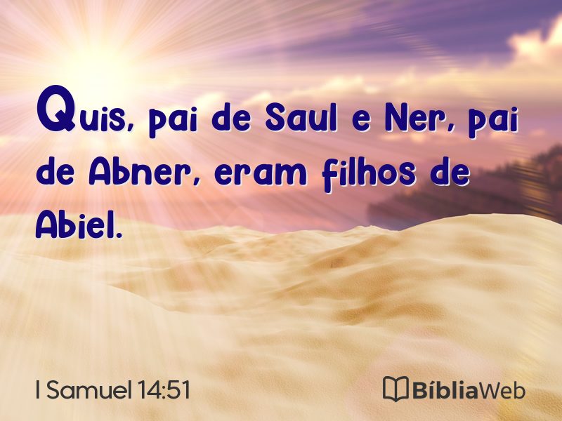 I Samuel 14:51 em imagem para compartilhar