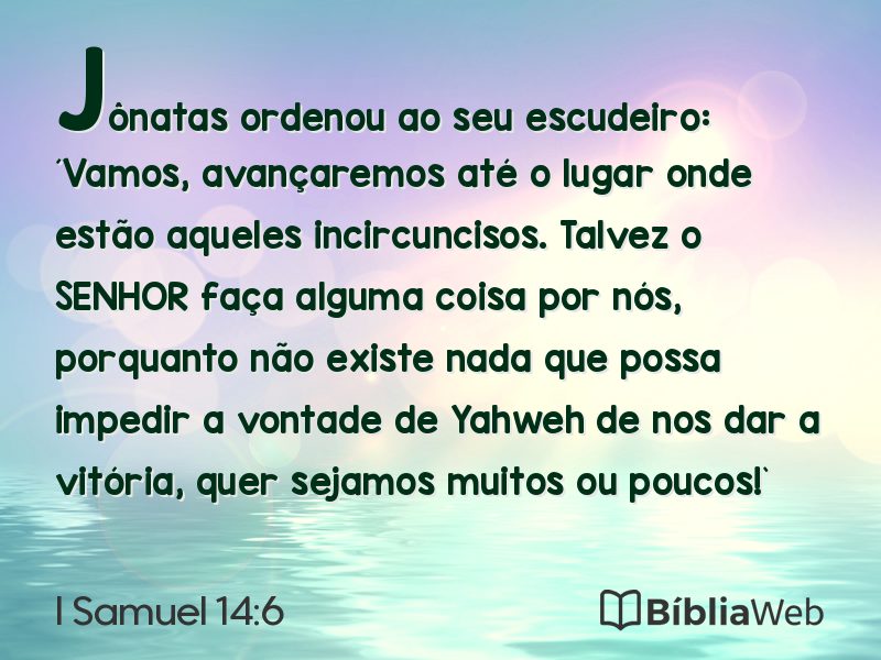 I Samuel 14:6 em imagem para compartilhar