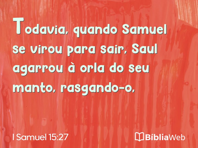 I Samuel 15:27 em imagem para compartilhar