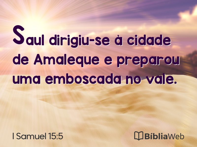 I Samuel 15:5 em imagem para compartilhar