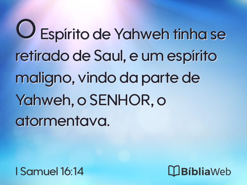 I Samuel 16:14 em imagem para compartilhar
