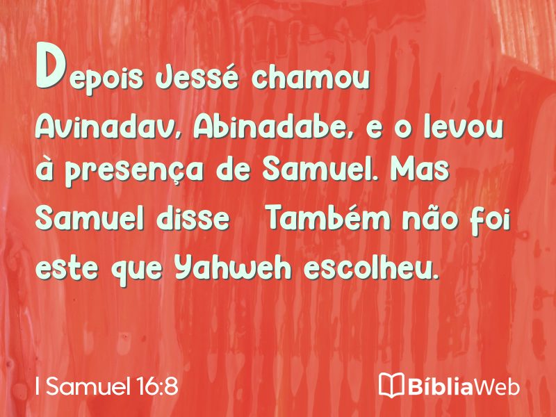 I Samuel 16:8 em imagem para compartilhar