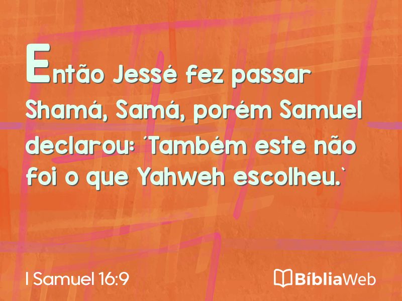 I Samuel 16:9 em imagem para compartilhar