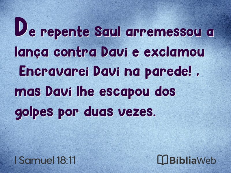 I Samuel 18:11 em imagem para compartilhar