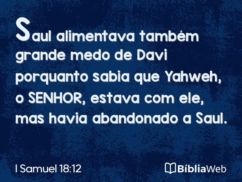 I Samuel 18:12 em imagem para compartilhar