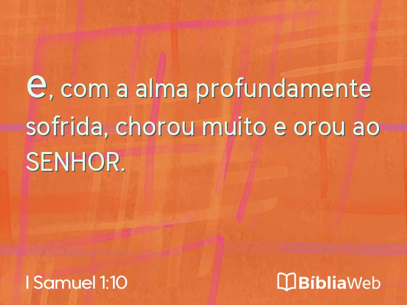 I Samuel 1:10 em imagem para compartilhar